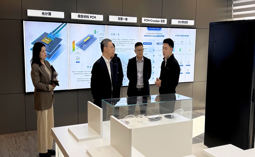 上海国投公司到光本位科技调研交流